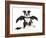 Bat Puppy Boston Terrier-cynoclub-Framed Photographic Print