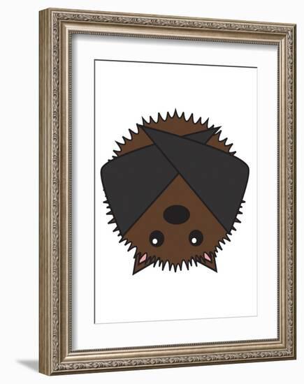 Bat-null-Framed Art Print