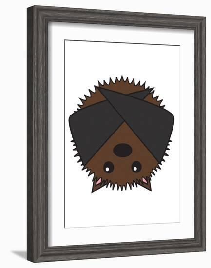 Bat-null-Framed Art Print