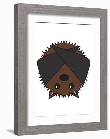 Bat-null-Framed Art Print