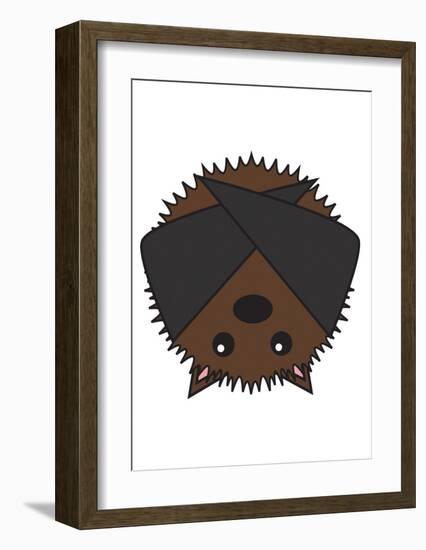 Bat-null-Framed Art Print