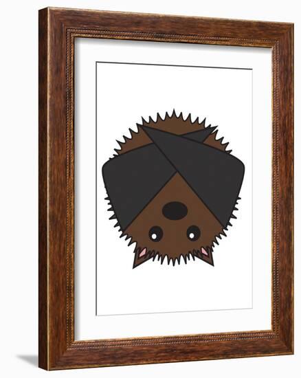 Bat-null-Framed Art Print