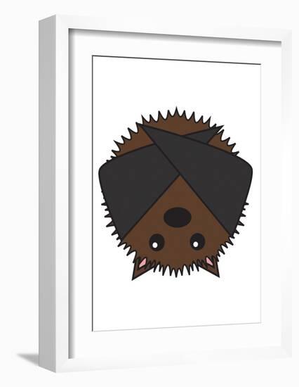 Bat-null-Framed Art Print