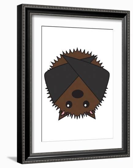 Bat-null-Framed Art Print