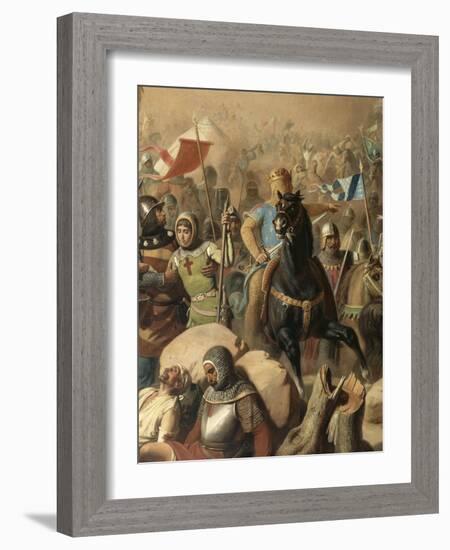 Bataille d'Ascalon, 12 août 1099-Jean Victor Schnetz-Framed Giclee Print