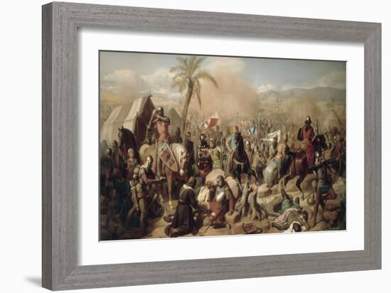 Bataille d'Ascalon, 12 août 1099-Jean Victor Schnetz-Framed Giclee Print