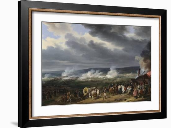 Bataille De Jemappes (Jemmapes) Le 6 Novembre 1792 Entre L'autriche Et La France (Victoire Des Fran-Horace Vernet-Framed Giclee Print