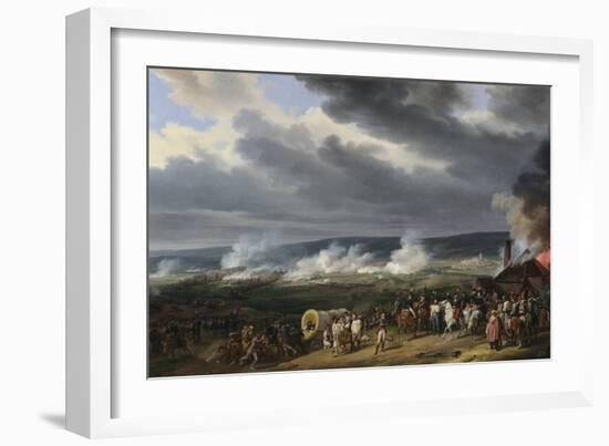 Bataille De Jemappes (Jemmapes) Le 6 Novembre 1792 Entre L'autriche Et La France (Victoire Des Fran-Horace Vernet-Framed Giclee Print