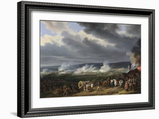 Bataille De Jemappes (Jemmapes) Le 6 Novembre 1792 Entre L'autriche Et La France (Victoire Des Fran-Horace Vernet-Framed Giclee Print