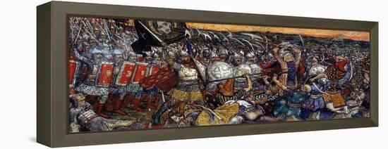 Bataille De Koulikovo - the Battle of Kulikovo on September 8, 1380 Par Vasnetsov, Viktor Mikhaylov-Victor Mikhailovich Vasnetsov-Framed Premier Image Canvas