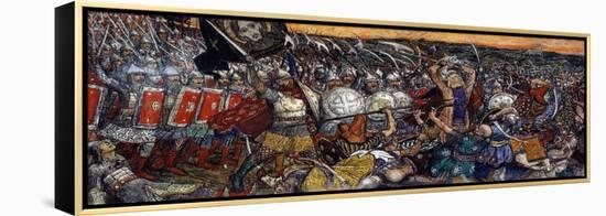 Bataille De Koulikovo - the Battle of Kulikovo on September 8, 1380 Par Vasnetsov, Viktor Mikhaylov-Victor Mikhailovich Vasnetsov-Framed Premier Image Canvas