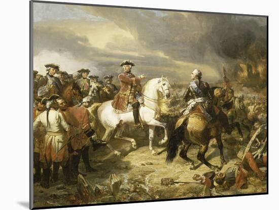 Bataille de Lawfeld, le 27 juillet 1747-Louis Charles Auguste Couder-Mounted Giclee Print