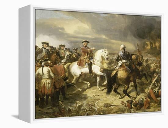 Bataille de Lawfeld, le 27 juillet 1747-Louis Charles Auguste Couder-Framed Premier Image Canvas