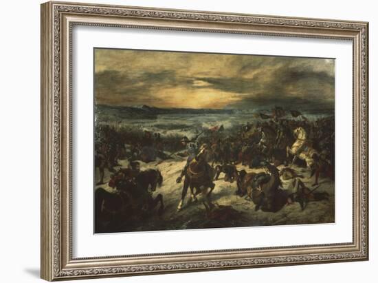 Bataille de Nancy, mort de Charles le Téméraire-Eugene Delacroix-Framed Giclee Print