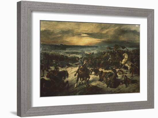 Bataille de Nancy, mort de Charles le Téméraire-Eugene Delacroix-Framed Giclee Print