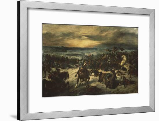 Bataille de Nancy, mort de Charles le Téméraire-Eugene Delacroix-Framed Giclee Print