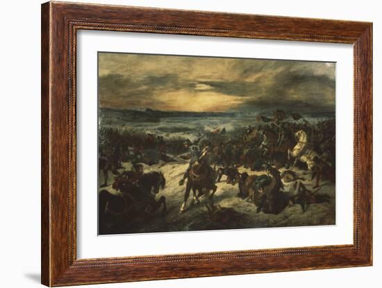 Bataille de Nancy, mort de Charles le Téméraire-Eugene Delacroix-Framed Giclee Print