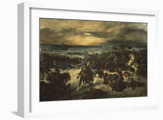Bataille de Nancy, mort de Charles le Téméraire-Eugene Delacroix-Framed Giclee Print
