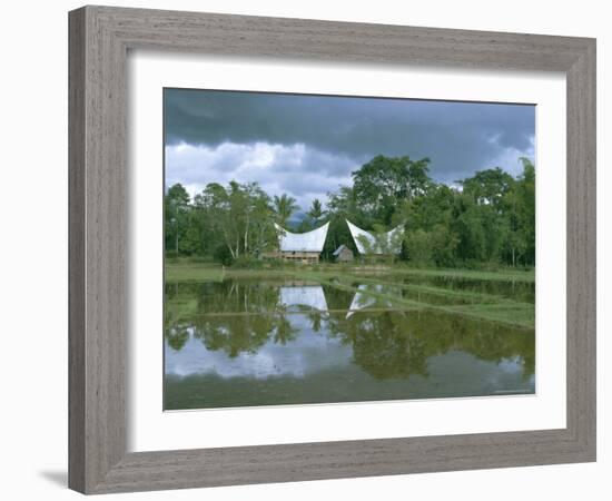 Batak Houses, Lake Toba, North Sumatra, Sumatra, Indonesia, Southeast Asia, Asia-Sybil Sassoon-Framed Photographic Print