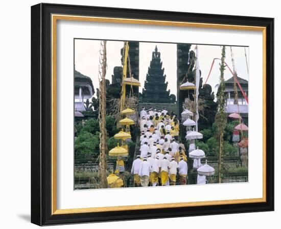 Batara Turum Kabeh Ceremony, Hindu Temple of Besakih, Island of Bali, Indonesia-Bruno Barbier-Framed Photographic Print