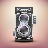 Vintage Twin Lens Reflex Camera-Batareykin-Art Print