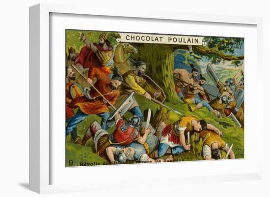 Batavian Revolt Against the Romans-null-Framed Giclee Print