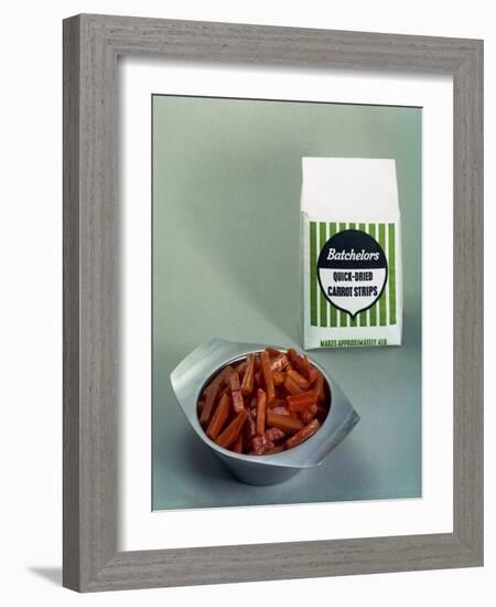 Batchelors Quick Dried Carot Strips, 1966-Michael Walters-Framed Photographic Print