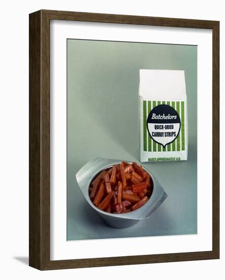 Batchelors Quick Dried Carot Strips, 1966-Michael Walters-Framed Photographic Print