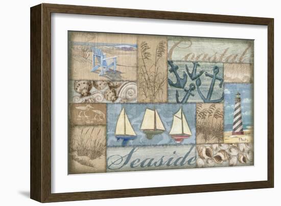 Bateau Bay Collage I-Paul Brent-Framed Premium Giclee Print