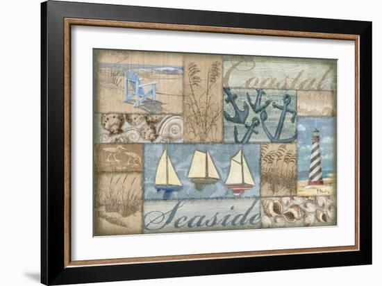 Bateau Bay Collage I-Paul Brent-Framed Premium Giclee Print