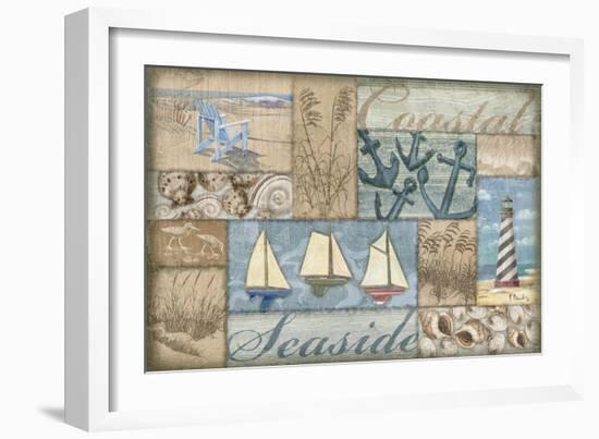 Bateau Bay Collage I-Paul Brent-Framed Premium Giclee Print