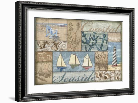 Bateau Bay Collage I-Paul Brent-Framed Premium Giclee Print