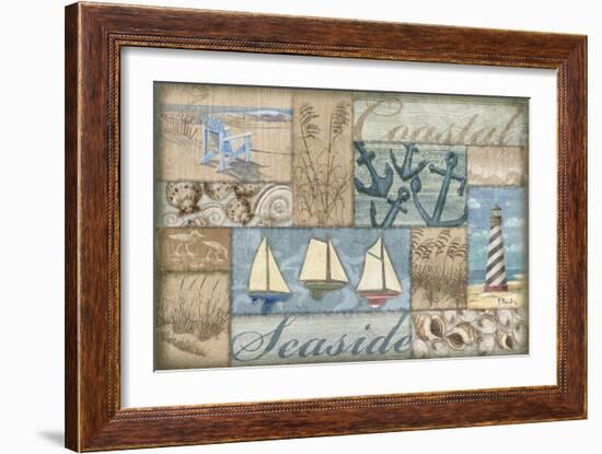 Bateau Bay Collage I-Paul Brent-Framed Art Print