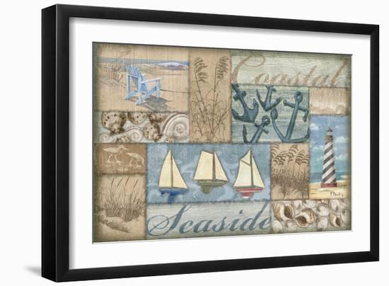 Bateau Bay Collage I-Paul Brent-Framed Art Print