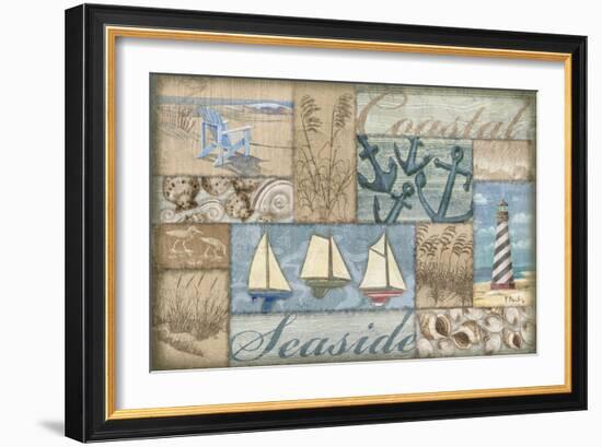 Bateau Bay Collage I-Paul Brent-Framed Art Print