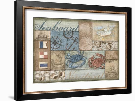 Bateau Bay Collage II-Paul Brent-Framed Art Print