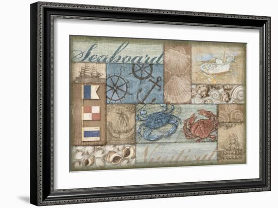 Bateau Bay Collage II-Paul Brent-Framed Art Print