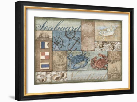 Bateau Bay Collage II-Paul Brent-Framed Art Print