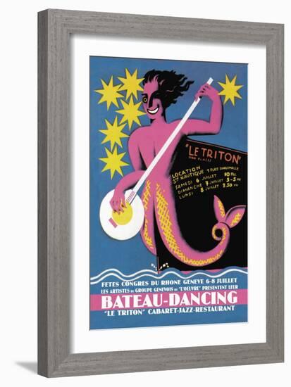 Bateau Dancing-null-Framed Art Print