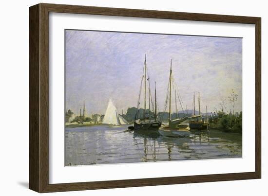 Bateau de Plaisance, Argenteuil-Claude Monet-Framed Giclee Print