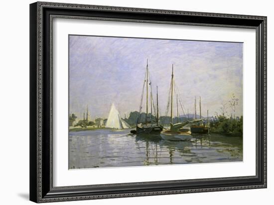 Bateau de Plaisance, Argenteuil-Claude Monet-Framed Giclee Print