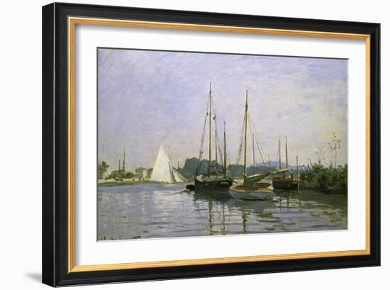 Bateau de Plaisance, Argenteuil-Claude Monet-Framed Giclee Print