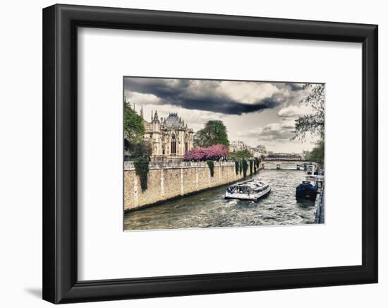 Bateau Mouche des Vedettes de Paris - Notre Dame Cathedral - Paris - France-Philippe Hugonnard-Framed Photographic Print