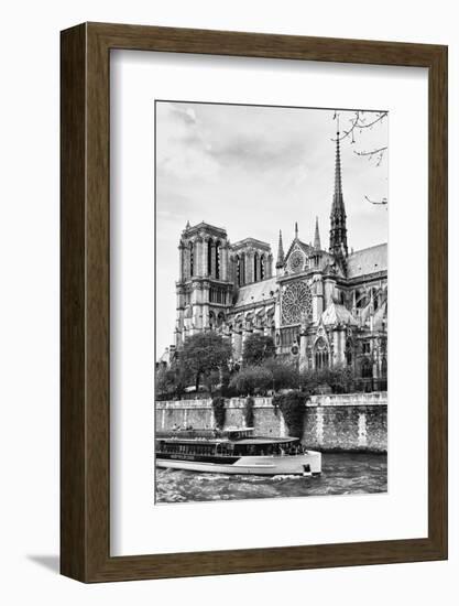 Bateau Mouche des Vedettes de Paris - Notre Dame Cathedral - Paris - France-Philippe Hugonnard-Framed Photographic Print