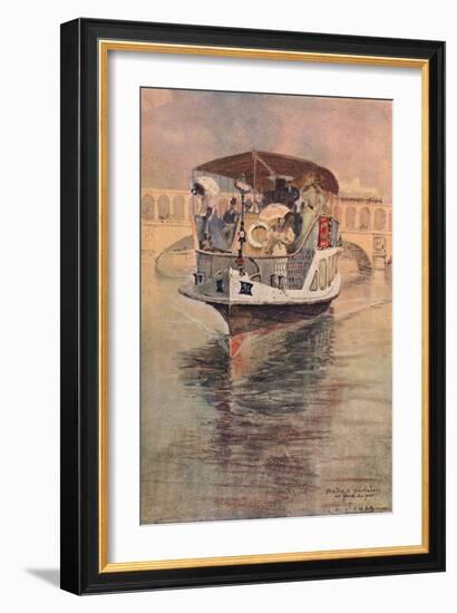 Bateau-Parisien at the Point Du Jour, 1915-Charles Jouas-Framed Giclee Print