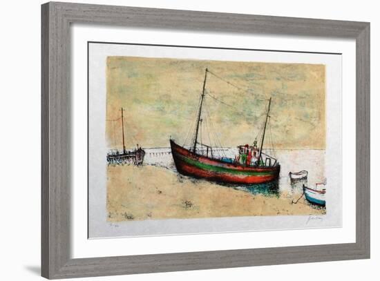 Bâteaux de pêche à Arcachon-Bernard Gantner-Framed Limited Edition