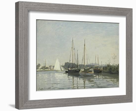 Bateaux de plaisance ,Argenteuil-Claude Monet-Framed Giclee Print