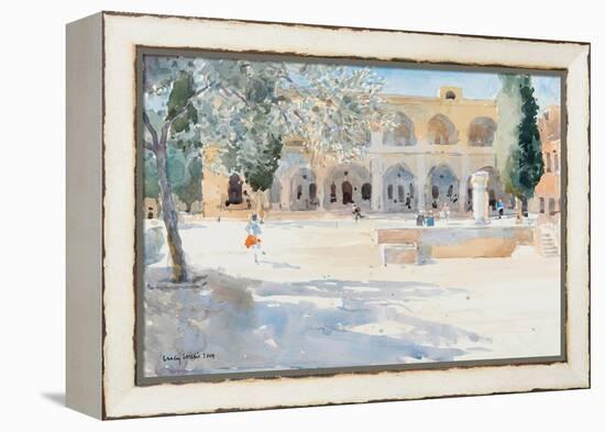 Batei Mahase Square, Old Jerusalem, 2019 (W/C on Paper)-Lucy Willis-Framed Premier Image Canvas