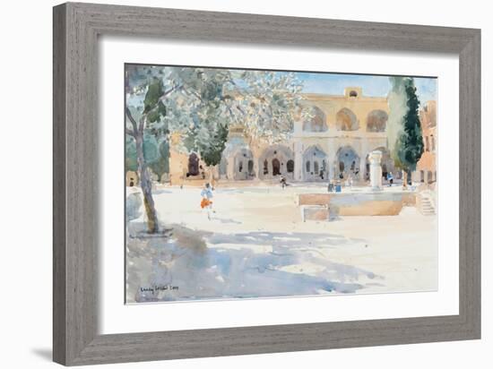 Batei Mahase Square, Old Jerusalem, 2019 (W/C on Paper)-Lucy Willis-Framed Giclee Print