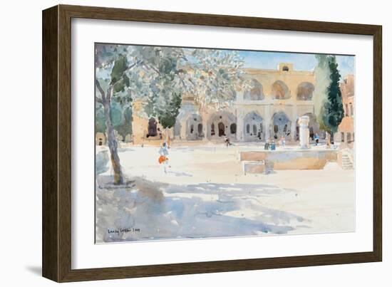 Batei Mahase Square, Old Jerusalem, 2019 (W/C on Paper)-Lucy Willis-Framed Giclee Print